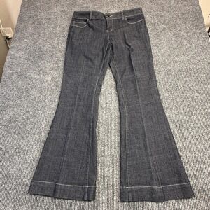 Mixit Womens Dark Wash Flare Jeans Wide Leg Denim Trousers Blue Size: Unknown